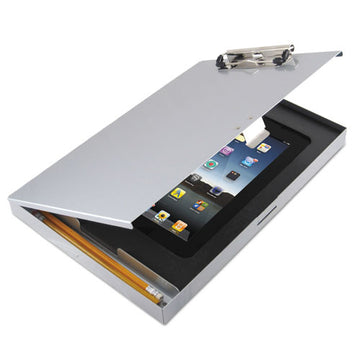 Saunders Tuffwriter Recycled Aluminum Storage Clipboard, 0.5" Clip, Holds 8.5 X 11 She Gray freeshipping - TVN Wholesale